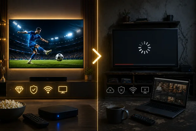 Premium IPTV vs. Free Streaming Sites